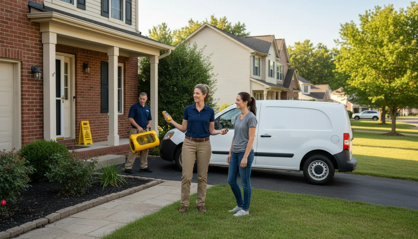 Water restoration image for Dehumidification And Cleanup Services in Fairmont, WV